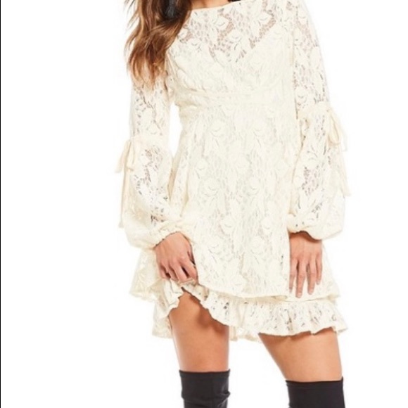 Free People Ruby Lace Mini Dress - Size S - Picture 1 of 7
